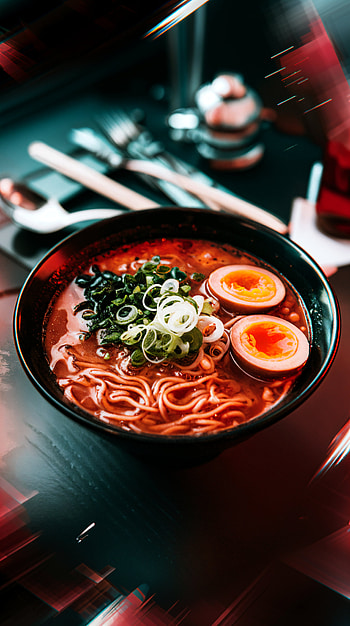 Ramen Bliss: A Perfect for Food Lovers, food, egg HD phone wallpaper