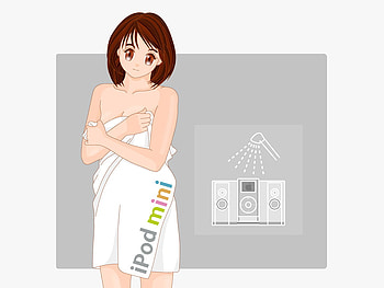 Mini Ipod Girl, girl, mini, anime, ipod HD wallpaper