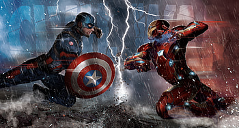 Captain America Vs Iron Man Comic , captain-america, iron-man, artist, comic, artwork, digital-art HD wallpaper