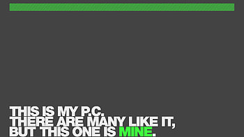 This is My PC, funny, message, computer, pc HD wallpaper