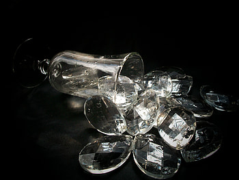 glass on black satin, texture, glass, satin, black HD wallpaper