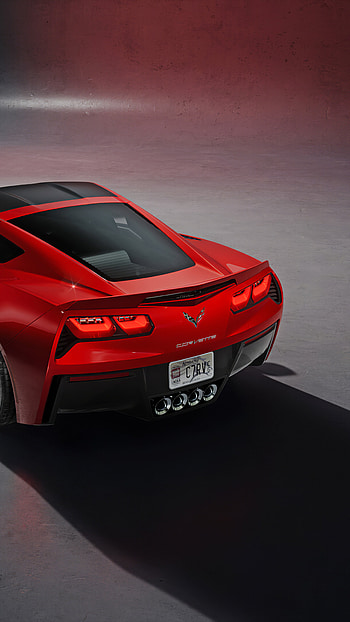 Corvette C7, Rear view, Sony Xperia X HD phone wallpaper