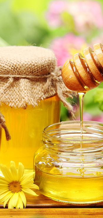 Sweet golden nectar, Nature's sweetener, Beehive treasure, Delicious natural sweetener HD phone wallpaper