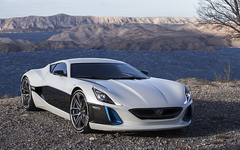 rimac concept, car, rimac, concept, mountain HD wallpaper