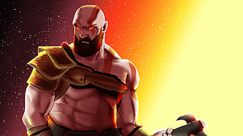 The Angry Kratos, kratos, god-of-war-4, god-of-war, games, ps-games, artwork, artist, digital-art, deviantart, artstation HD wallpaper