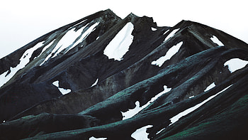 Mountain Covered Snow , mountain, snow, nature HD wallpaper