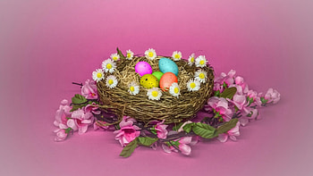 EASTER 2014, COLOURD, FLOWERS, EGGS, EGG, EASTER HD wallpaper
