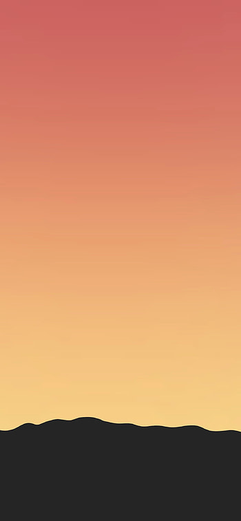 iOS Dock Hiding Sunset, minimalist, artistic, sunset HD phone wallpaper