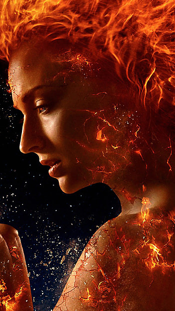 Dark Phoenix, Jean Grey, Sophie Turner HD phone wallpaper