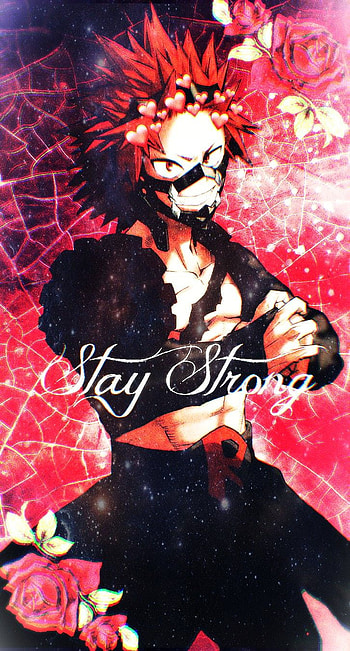 Kirishima, red, art HD phone wallpaper