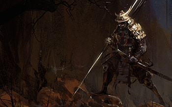 Nightfall Ronin — Fantasy Samurai, fantasy, samurai HD wallpaper