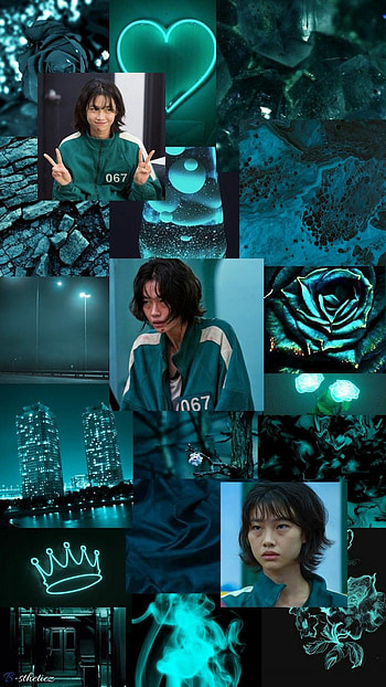 Squid Game 067, Kang Sae-Byeok, graph, squid game, green, hoyeon HD phone wallpaper