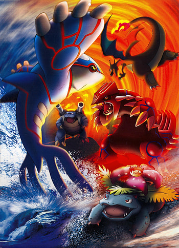 Kyogre (Anime), , Scan gallery, Minitokyo HD phone wallpaper