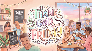 Thank God It's Friday — Café Vibes, Thank God It's Friday HD wallpaper