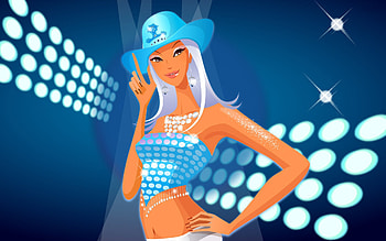 Barbie Ann.., style, cowgirl, fun, digital art, blondes, anime, girls, women, western, hats, female HD wallpaper