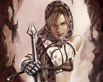 Barbarian-Princess, sexy, sword, hot, cute, girl, blade, anime girl, anime, weapon, warrior HD wallpaper