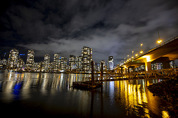 Cities, Night, City, Building, Lights, Bridge HD wallpaper