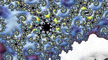 Trippy Psychedelic Fractal, colorful, colors, blue, Abstract, fractal, abstract blue HD wallpaper