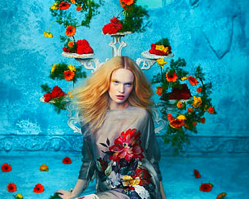 Fashion Model, style, fashion, flowers, woman HD wallpaper