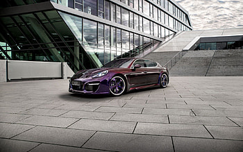 Porsche, Violet, Cars, Side View, Purple, Panamera, Grand HD wallpaper