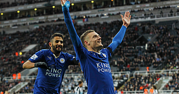 Riyad Mahrez, Jamie Vardy HD wallpaper