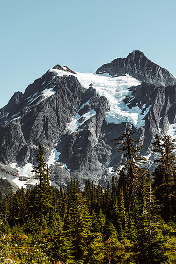 Nature, Trees, Sky, Mountains, Rocks, Forest, Fir, Spruce HD phone wallpaper