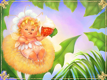 fairy, flowers, spring HD wallpaper