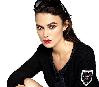 Red lips, Keira Knightley, English beauty HD wallpaper