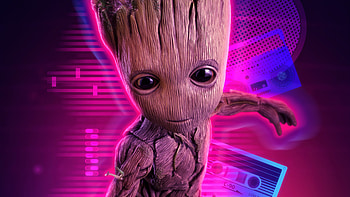 Baby Groot, baby-groot, superheroes HD wallpaper