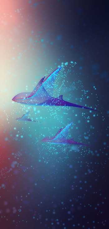 Art, Sparks, Slope, Gradient, Stingray HD phone wallpaper