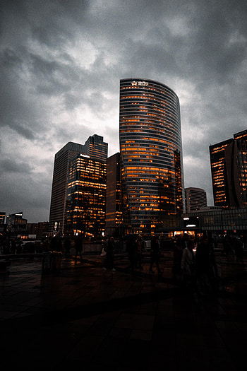 Cities, Building, Lights, Night City, Street HD phone wallpaper