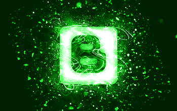 Blogger green logo, , green neon lights, creative, green abstract background, Blogger logo, social network, Blogger HD wallpaper