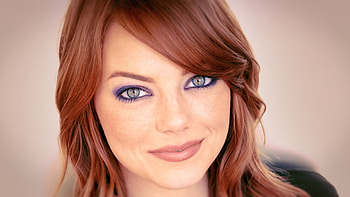Closeup View Of Redhead Smiling Grey Eyes Emma Stone Girls HD wallpaper