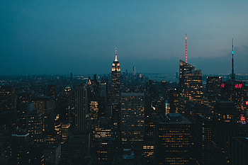 Cities, Lights, Night City, Tower HD wallpaper