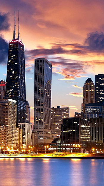 Chicago Skyline, Travels, City HD phone wallpaper