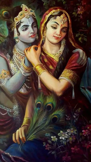 Radha Krishna, Lord Krishna, Devi Radha, Raslila HD phone wallpaper
