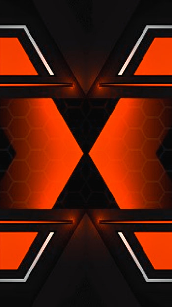 hgthtre, orange, 3d, new, texture, android, black, geometric, galaxy, , plus HD phone wallpaper