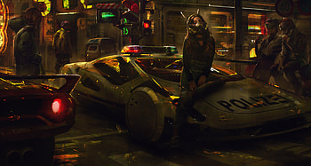 Cyberpunk Police Girl , cyberpunk, police, artist, artwork, digital-art, artstation HD wallpaper