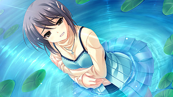 Makina (Midori No Umi), sexy, chilly, icy, cold, cute, water HD wallpaper
