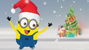 Minion Christmas HD wallpaper