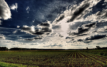 ~Spring Clouds~, light, clouds, fields, sky, nature HD wallpaper