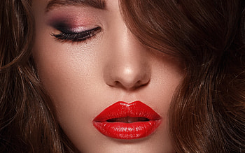 Lips, model, lady, pretty HD wallpaper