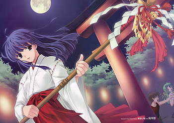 Anime, Moon, Girl, Kimono, Higurashi No Naku Koro Ni, When Cicadas Cry HD wallpaper