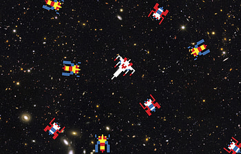 Shooter Spaceships Scifi Arcade, spaceship, scifi, artist, artwork, digital-art, 8-bit HD wallpaper