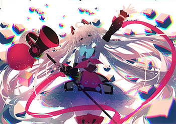 Loud speaker, anime girl, Hatsune Miku HD wallpaper