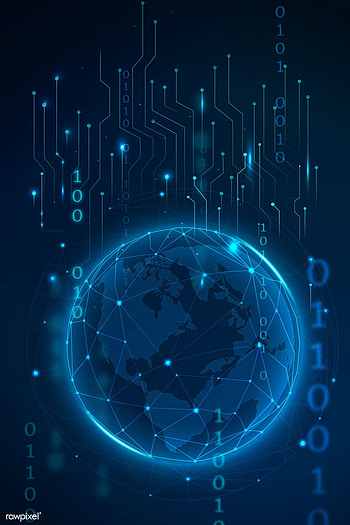 premium vector of Futuristic global network technology vector. Vector technology, Technology vector, Technology, World Network HD phone wallpaper