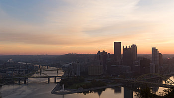 Pittsburgh skyline, Travel destination, World view, Live HD wallpaper