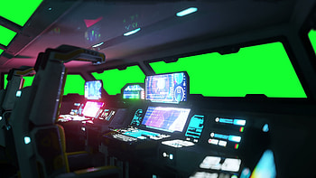 Control Panel, Inside a Spaceship HD wallpaper