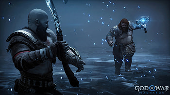 God of War Ragnarok - Kratos vs Thor Showdown, video game, God of War, God of War: Ragnarök, Kratos (God Of War), Thor (God of War) HD wallpaper