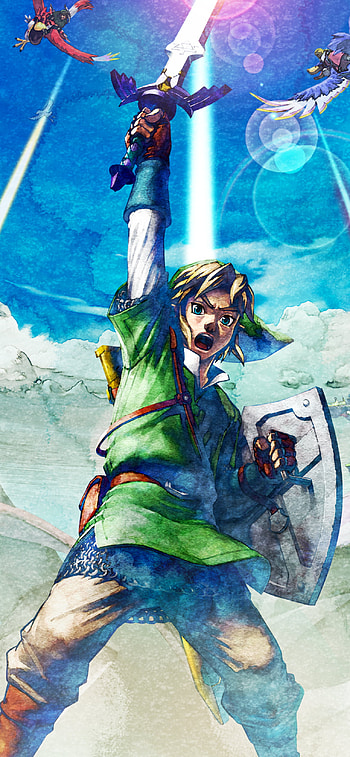The Legend Of Zelda: Skyward Sword Key Art, Link, video game, The Legend Of Zelda: Skyward Sword HD phone wallpaper
